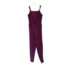 Girlfriend Collective Jumpsuit Purple Double Strap Stretch Workout Unitard Small